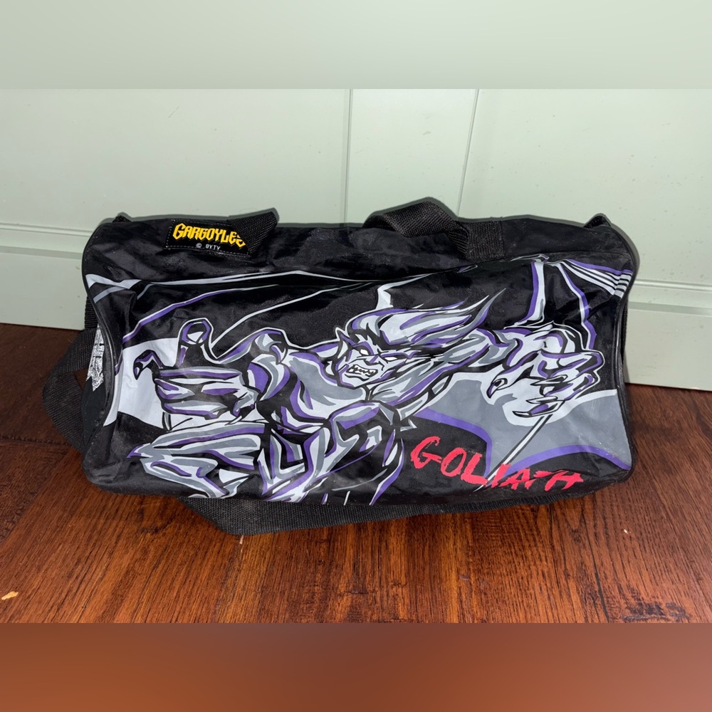 Disney Vintage 90s Gargoyles Goliath Small Duffle Bag New With Holographic Tag